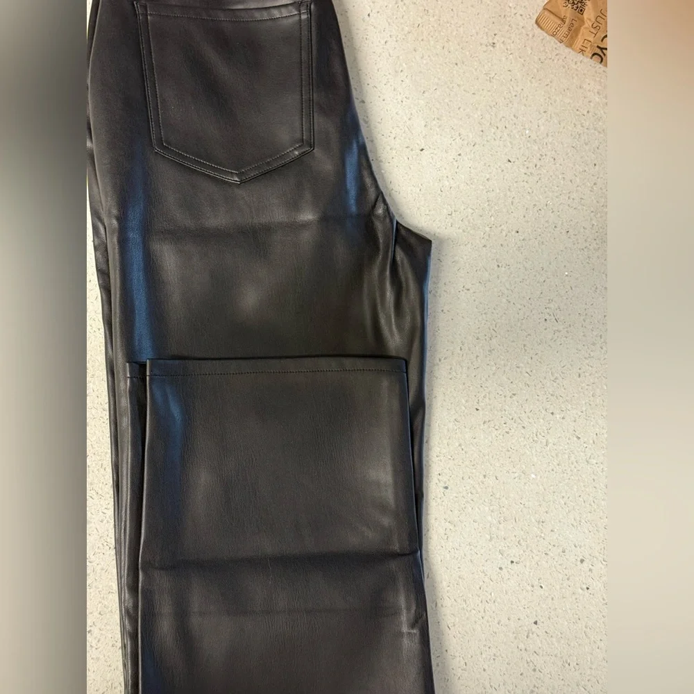 Pistola Black Faux Leather Pants - Picture 2 of 4